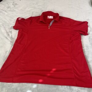 Chick-fil-A Team Style Polo Shirt Mens 2XL Red Obb Recycled Fabric‎ Golf Uniform